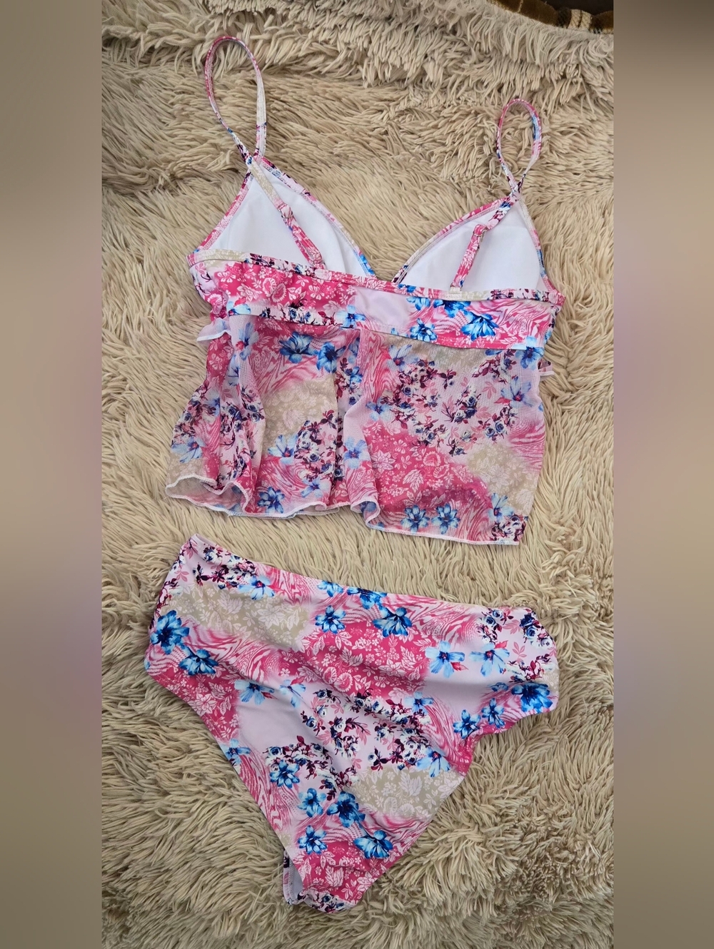SOLY HUX Floral Tankini Swimsuit #1272 - Picture 4 of 9